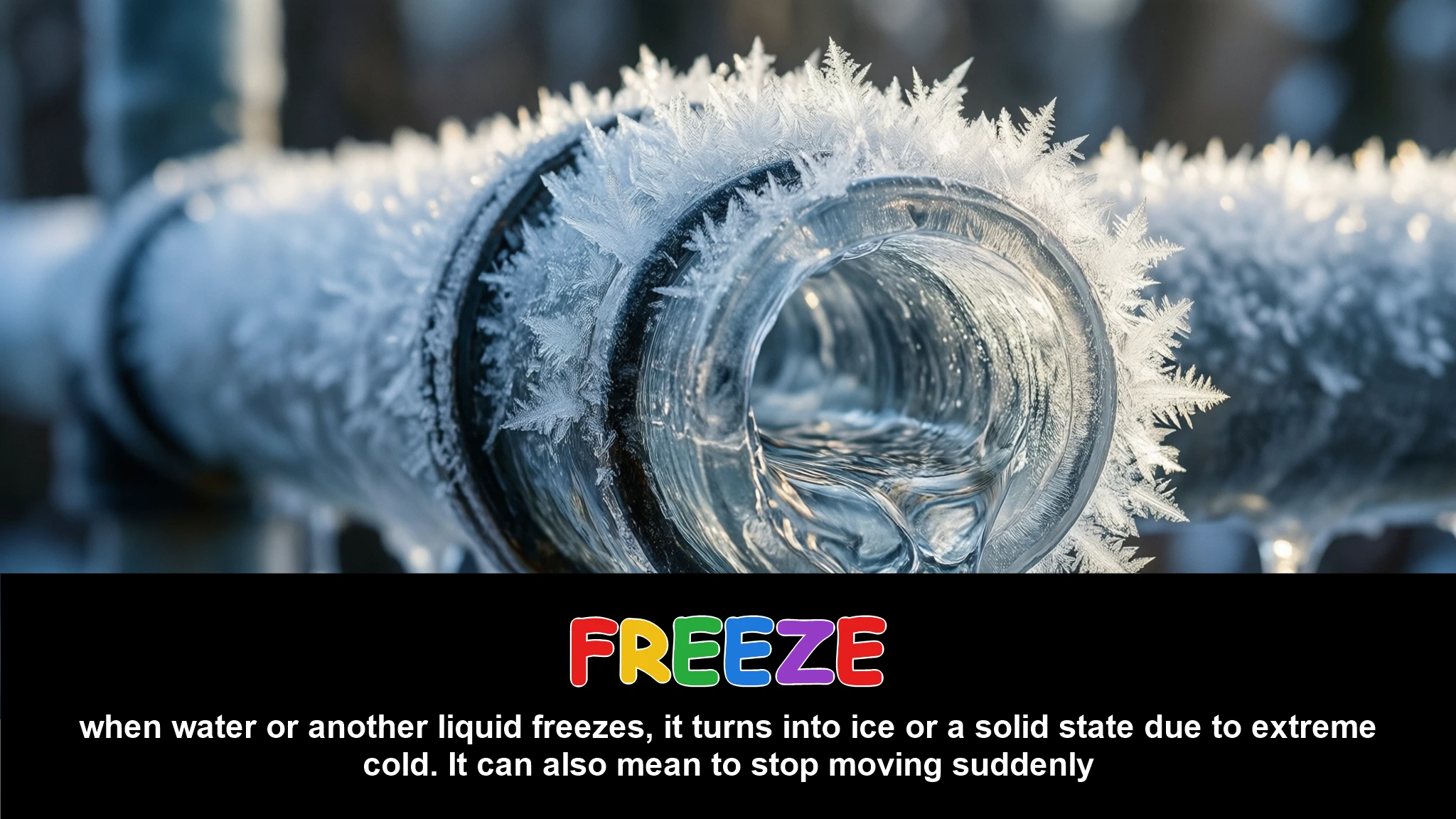 English Illustration for freeze